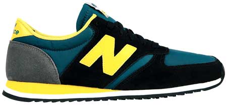 New balance 420 black sales and yellow