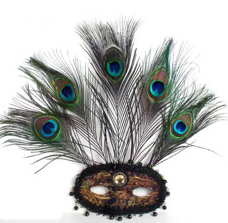 bubbles-and-frown-brown-tapestry-and-peacock-feathers-mask