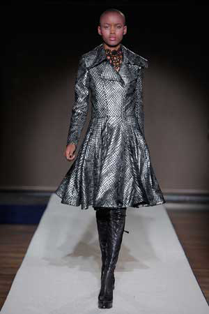 bensoni-fall-2011-metallic-snake-biker-coat