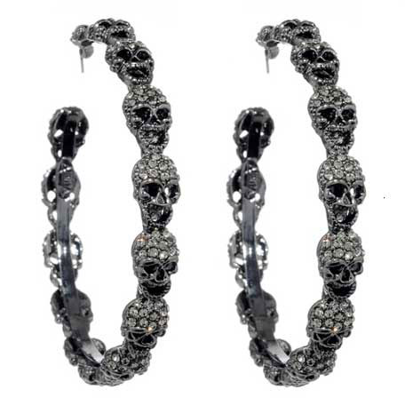 amrita-singh-gunmetal-skull-hoops