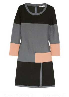 see-by-chloe-colorblock-cotton-and-wool-blend-dress