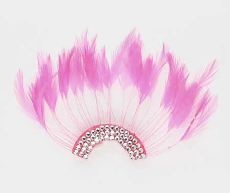 seville-michelle-anastos-pink-feather-spray-earring