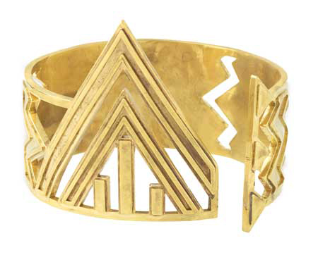 house-of-harlow-1960-chevron-cuff-in-gold