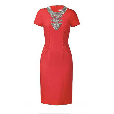 matthew-williamson-red-wool-dress-with-bead-detail