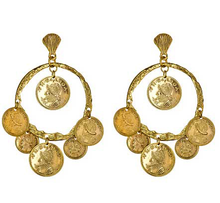 yochi-gold-tone-coin-large-hoop-earrings