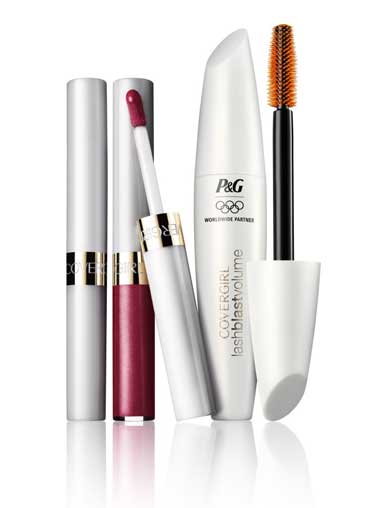 Covergirl LashBlast Volume Mascara and Outlast All Day Lipcolor in Olympics Packaging