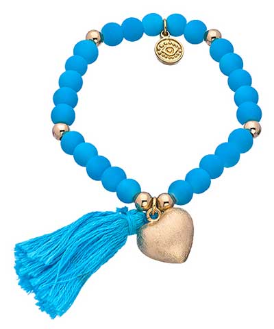 Blee-Inara-beaded-tassel-gold-heart-pendant-bracelet