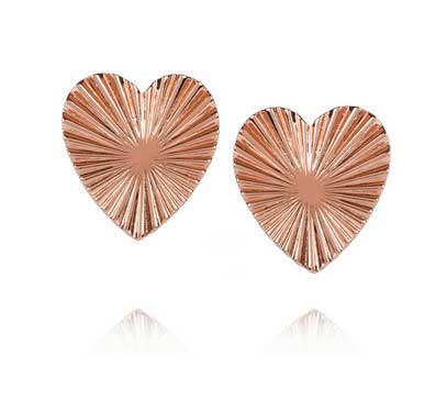 bing-bang-Oversized-Ray-Heart-Button-Earrings-in-Rose-Gold