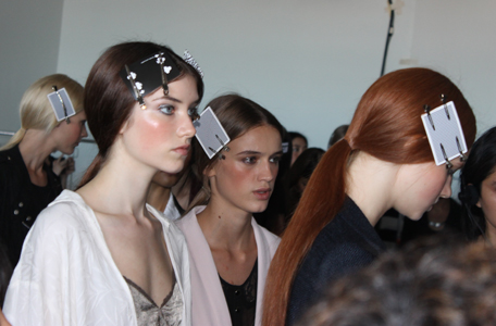 models-ready-for-rehearsal-at-tess-giberson-ss14