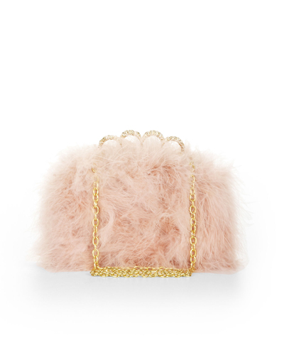 bcbgmaxazria-quinn-feather-clutch