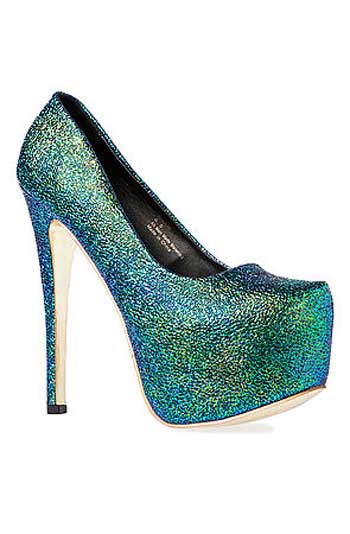 privileged-ANOUK-teal-glitter-pump