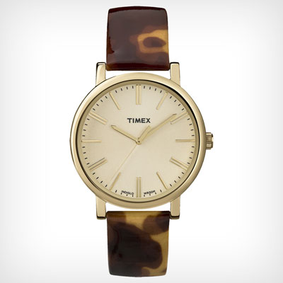 timex-tortoise-shell-strap-watch