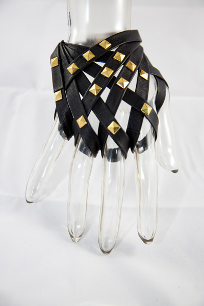 mdurvwa-Black-Leather-Glove-with-gold-studs