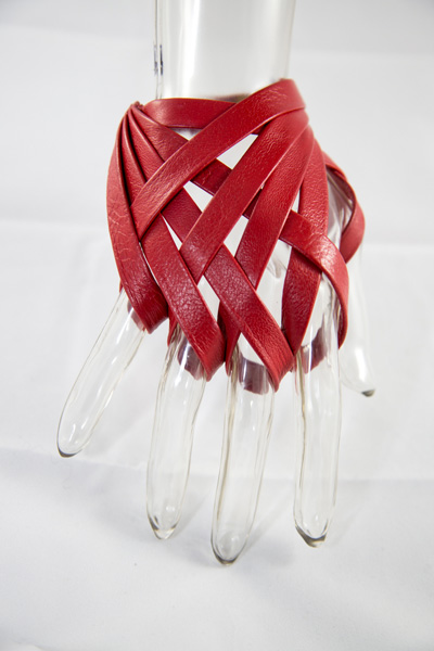 mdurvwa-Red-Leather-Glove