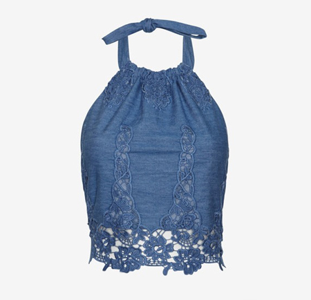 miguelina-chambray-crochet-halter-top