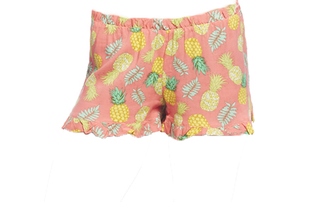 wet-seal-ruffled-pineapple-shorts