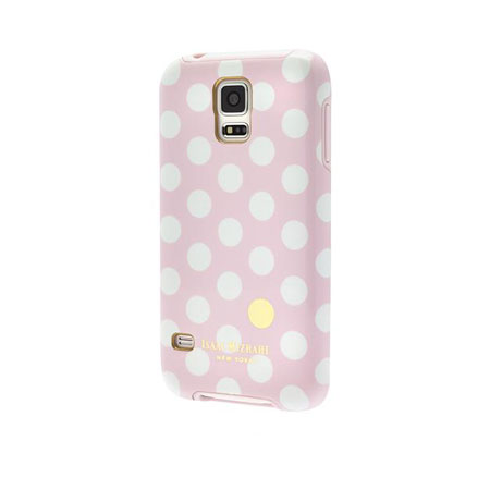 isaac-mizrahi-new-york-pink-case-with-white-polka-dots-for-samsung-galaxy-s5