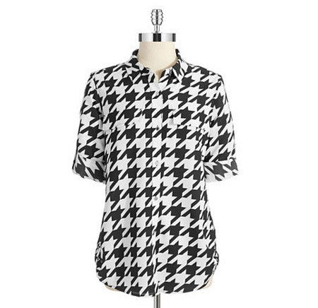 calvin-klein-houndstooth-blouse