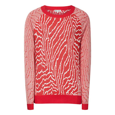 reiss-lyla-red-and-cream-sweater