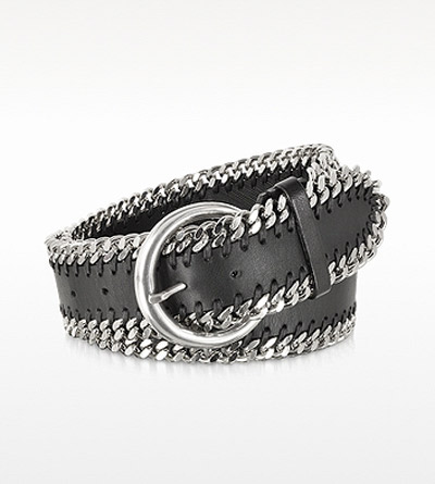 forzieri-black-leather-chain-belt