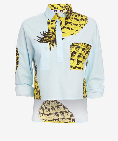 msgm-pineapple-print-tunic