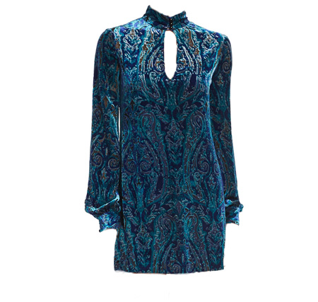 nanette-lepore-long-sleeve-velvet-paisley-dress