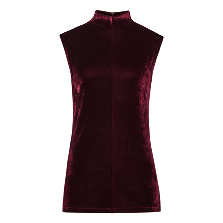 reiss-flora-velvet-top-in-claret