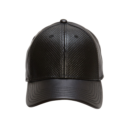 gents-todd-black-mesh-leather-visor-snap-back-baseball-cap