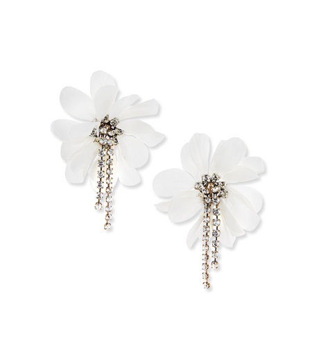 lanvin-flower-and-chain-clip-earrings