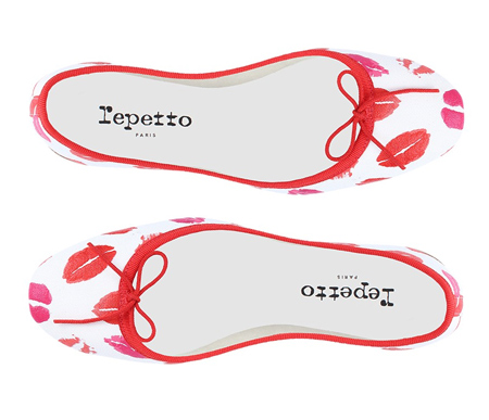 repetto-kiss-print-ballet-flats