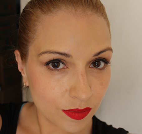 celia-san-miguel-wearing-inglot-hd-lip-tint-matte-in12