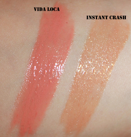 nars-vida-loca-and-instant-crash-lip-gloss-swatches