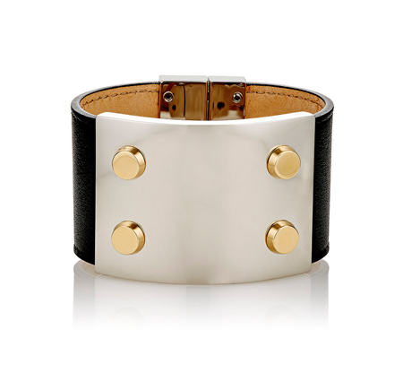 balenciaga-studded-clasp-cuff-bracelet