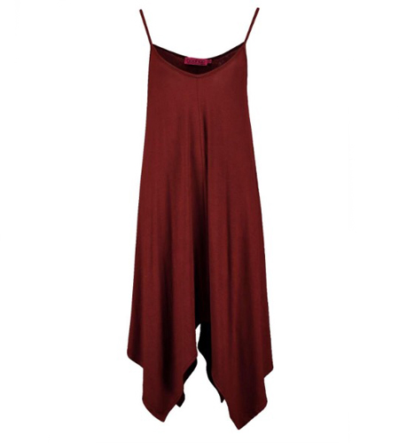 boohoo-drapey-asymmetrical-hem-swing-dress