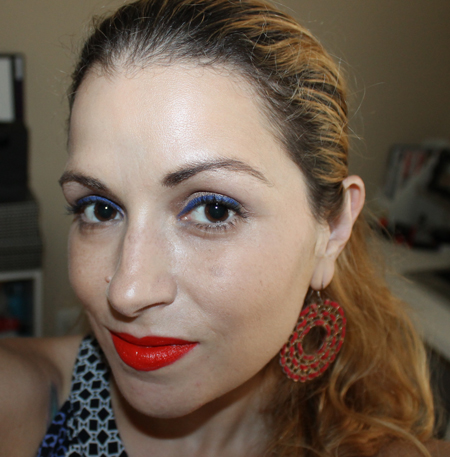 celia-san-miguel-rocking-make-up-for-ever-rouge-artist-c403-lipstick