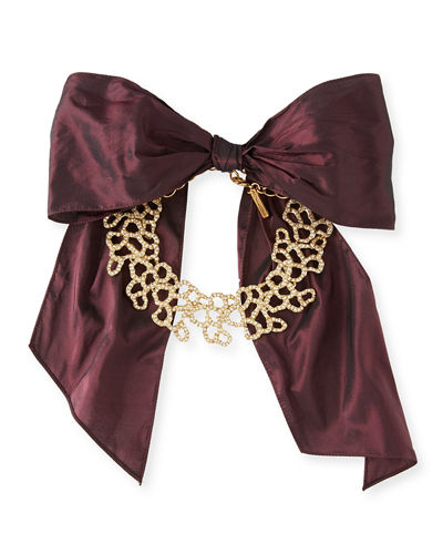 oscar-de-la-renta-textured-choker-necklace-with-bow