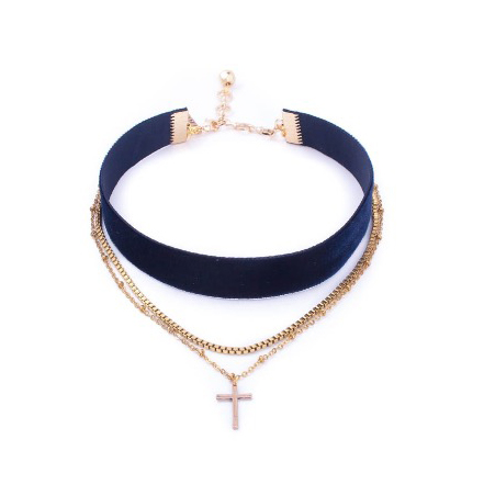 vanessa-mooney-chain-and-cross-choker-necklace