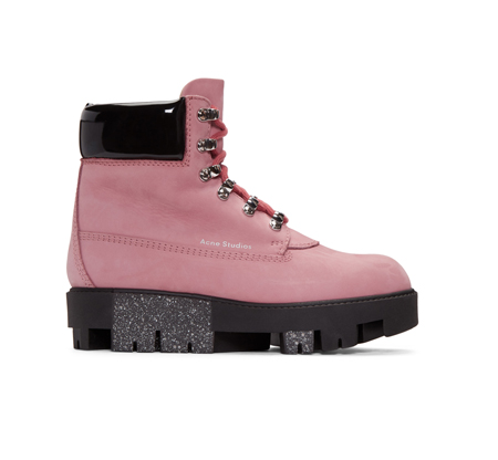 acne-pink-telde-hiking-boots