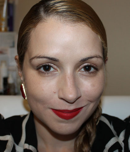 celia-wearing-stila-stay-all-day-lip-pencil-in-pinot-noir