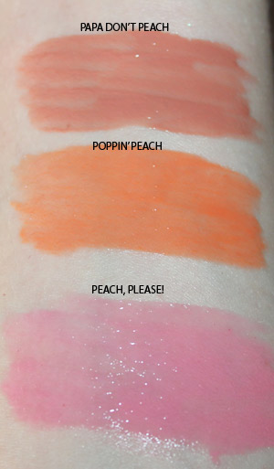 TOO-FACED-SWEET-PEACH-CREAMY-PEACH-OIL-LIP-GLOSS-SWATCHES