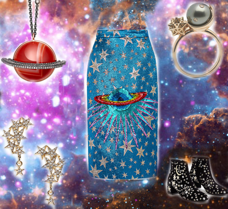 Galaxy Leggings, Yoga Space Print Pants, Cosmic Celestial