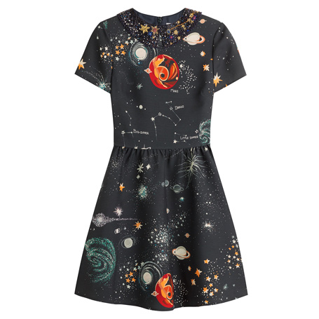 valentino-wool-silk-dress-cosmic-print