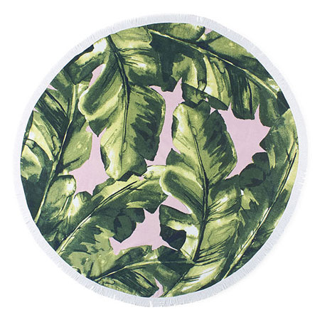 outdoor-oasis-round-towel-palm-leaf-print