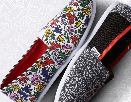 Chalk It Up As A Win — New TOMS + Keith Haring Footwear Collaboration ...