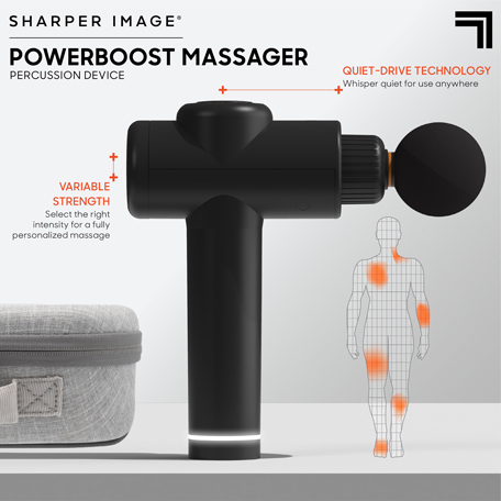 Sharper-Image-Powerboost-Massage-Gun